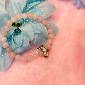 Bracelet en Quartz Rose