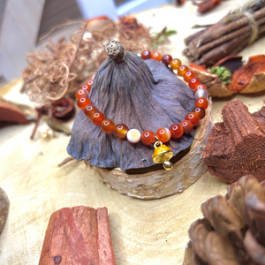 Bracelet en Agate rouge