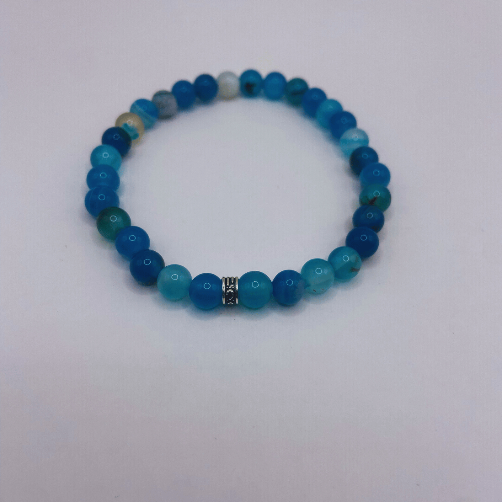 Bracelet Agate bleue