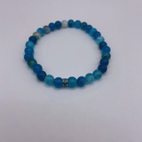 Bracelet Agate bleue