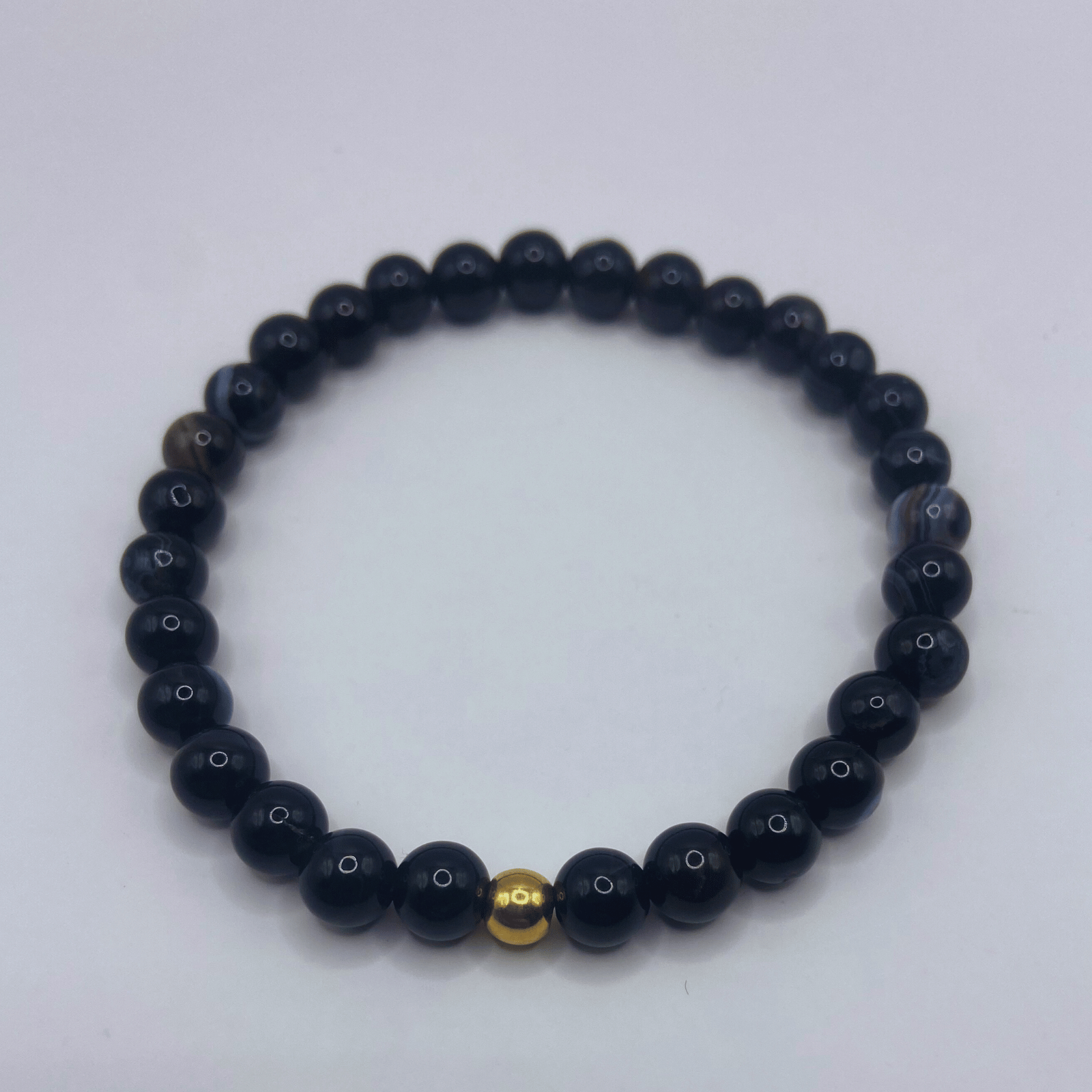 Bracelet Agate noire