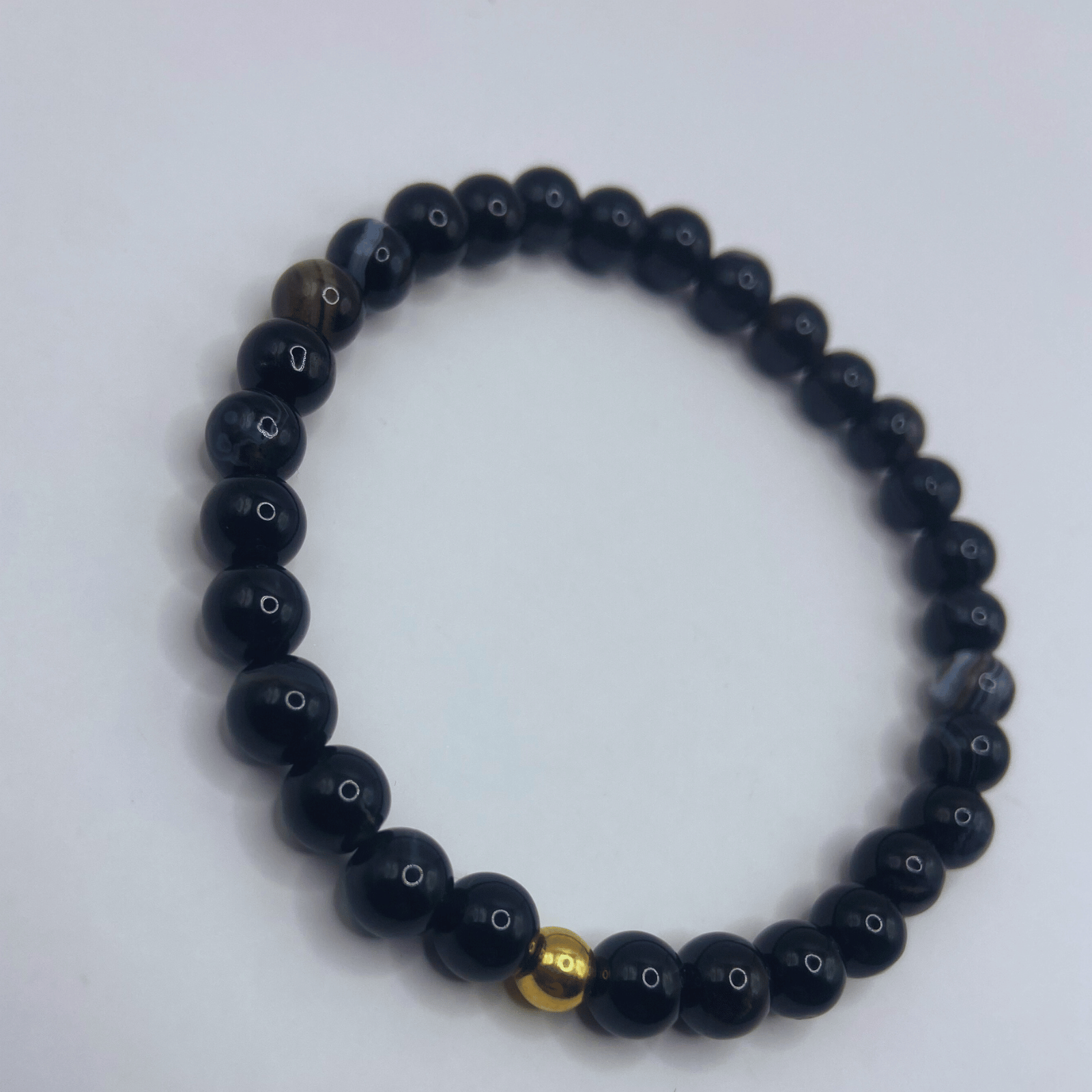 Bracelet Agate noire