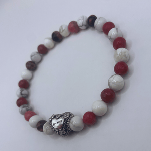 Bracelet Howlite/Rhodonite "Mommy"