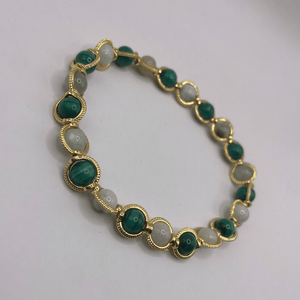 Bracelet Personnalisé Malachite et Jade