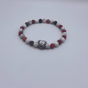 Bracelet Howlite/Rhodonite "Mommy"