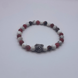 Bracelet Howlite/Rhodonite "Mommy"