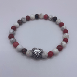 Bracelet Howlite/Rhodonite "Mommy"